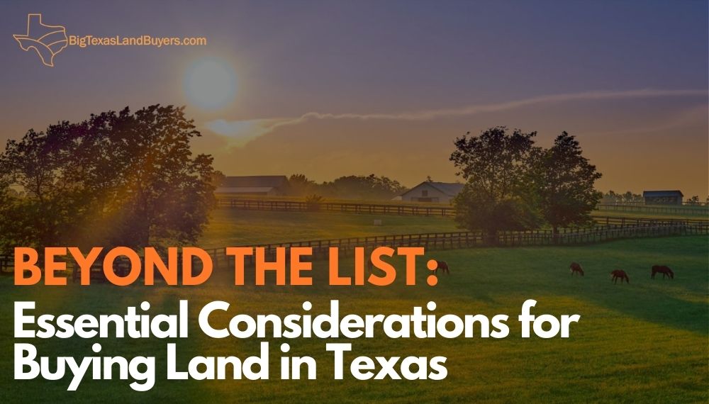 Buying Land in Texas