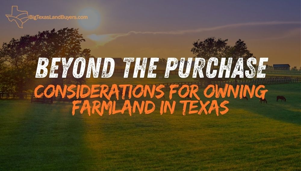 Considerations for Owning Farmland in Texas