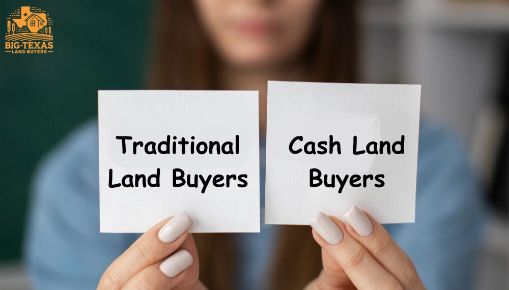 Traditional land buyers vs cash land buyers