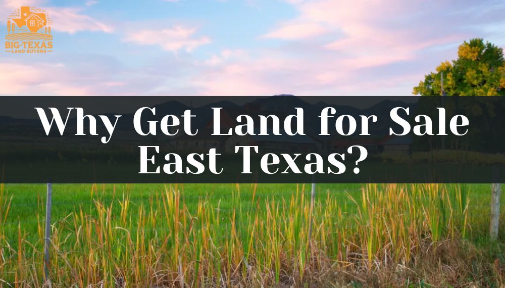 Why Get Land for Sale East Texas?