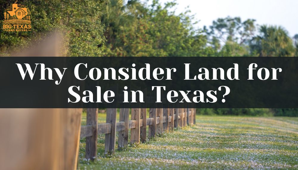 Why Consider Land for Sale in Texas?