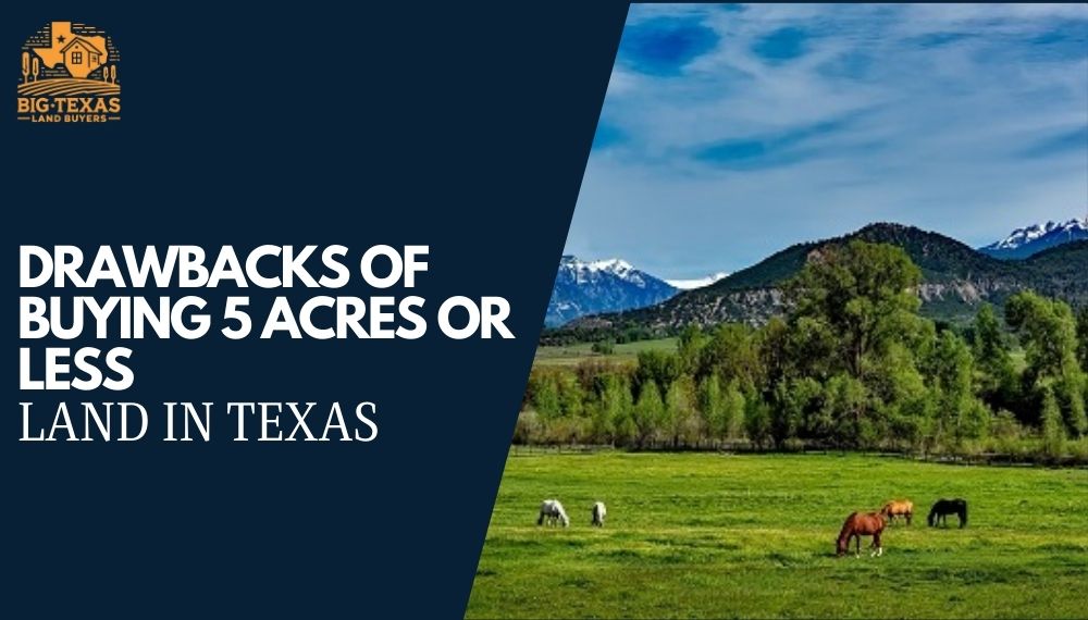 Drawbacks of Buying 5 Acres or Less